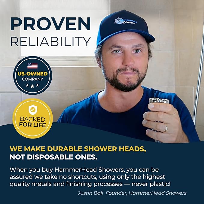 HammerHead Showers Solid Metal Drop Ell Wall Mount Elbow, 1/2" Shower Hose Connector, Round Handheld Shower Head Elbow Adapter, Shower Drop, Oil Rubbed Bronze