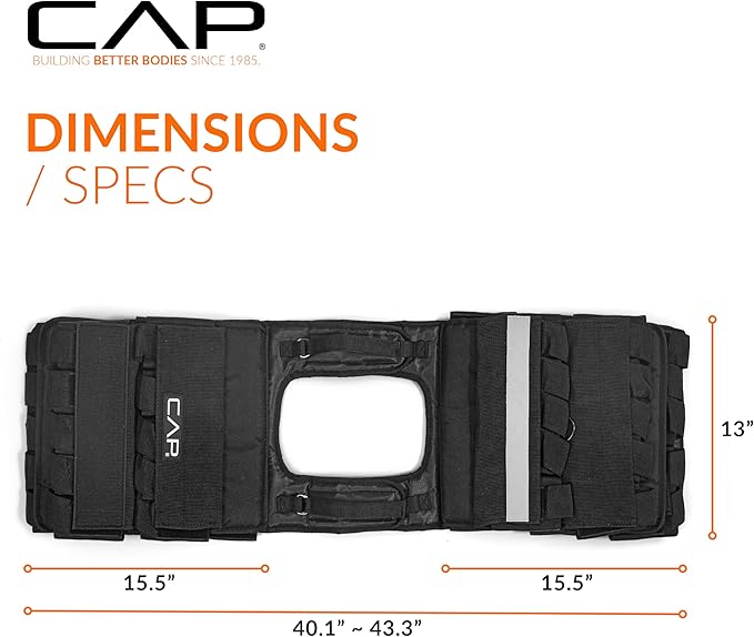 CAP Barbell Adjustable Weighted Vest | Various Sizes