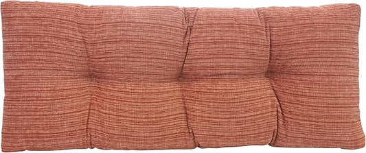 Klear Vu Corner Nook or Piano Seat Omega Non-Slip Tufted Bench Cushion for Indoor Furniture, Entryway Storage, Bay Window, 35 Inches, 20 Clay