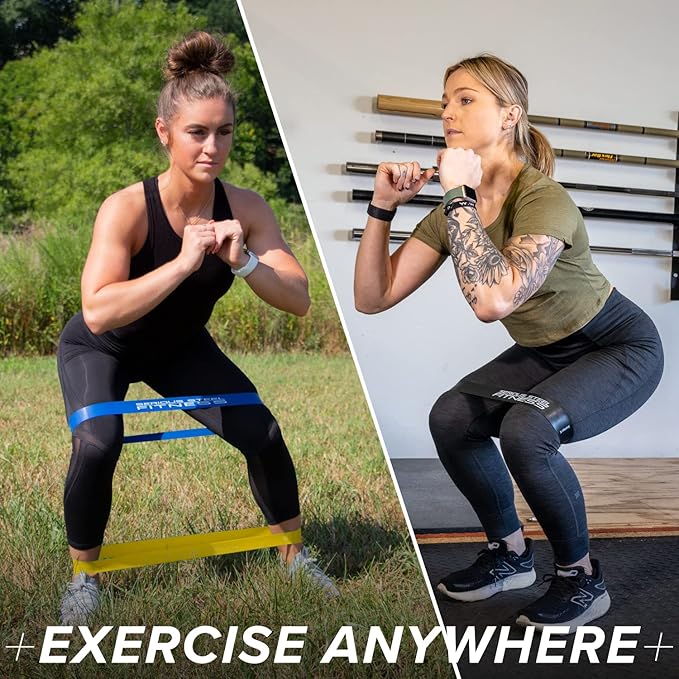 Serious Steel Fitness Mini Resistance Loop Bands | Rehab and Prehab Stretch Bands | 12" Exercise Workout Bands (Sets of 5 Pack and Sets of 10 Pack Trainer Options Available!)