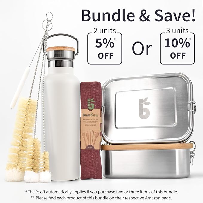 Bambaw 12 oz Insulated Stainless Steel Travel Water Bottle - Polar White