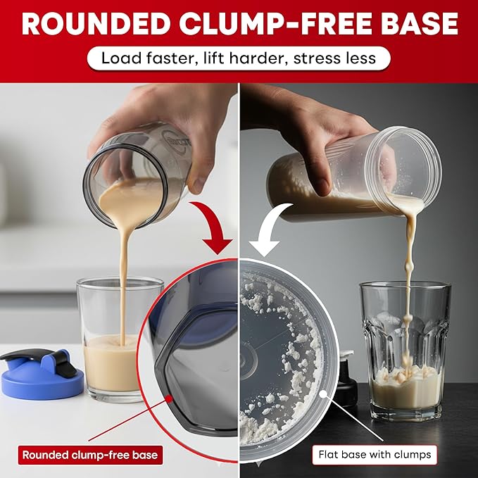 Vortex Protein Shaker Bottle 24 oz/700ml - Premium BPA-Free Pre-Workout Shaker Cup for Protein Shakes & Smoothies, Leak-Proof & Durable Bottle-Shakers for Active Lifestyles