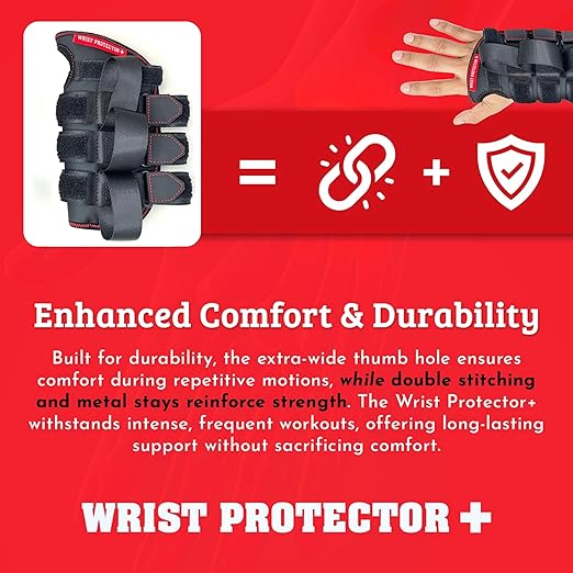 Right Hand Wrist Support Wrap – Adjustable Wrist Brace with Weightlifting Straps, Breathable Non-Slip Grip for Gym, CrossFit, Deadlifts, Powerlifting & Fitness Workouts