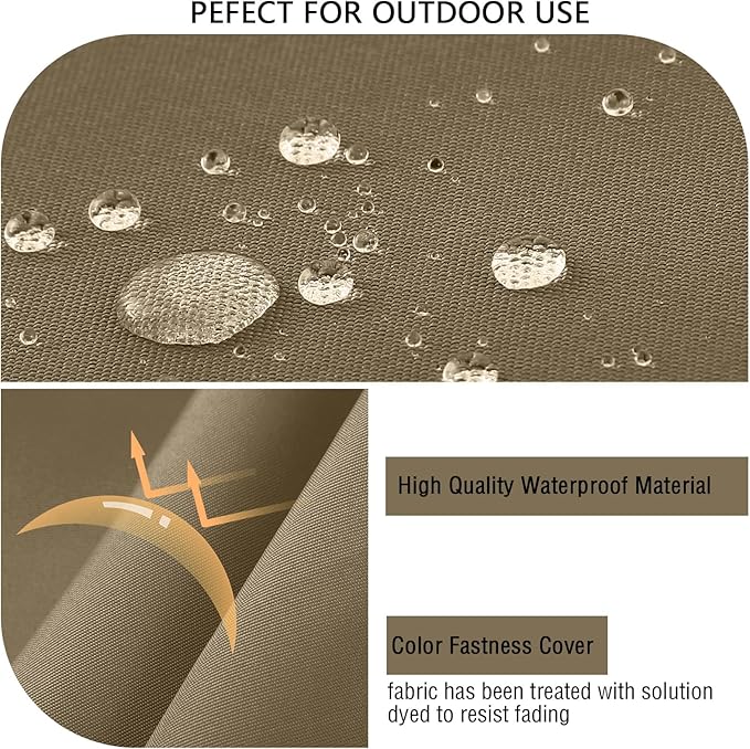 idee-home Outdoor Bench Cushion Waterproof, Bench Cushions for Outdoor Furniture, Patio Porch Swing Replacement Seat Pad with Ties for Garden Backyard, 59 x 18 Inch