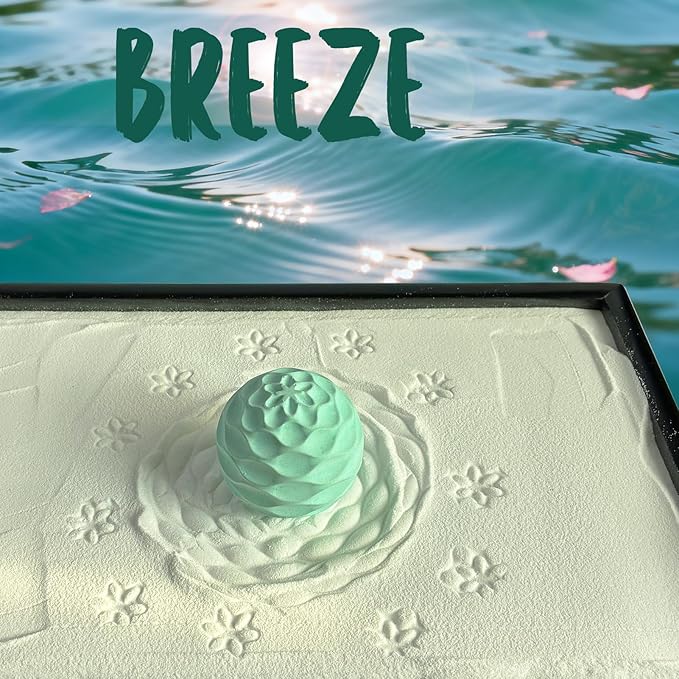 Japanese Zen Garden Kit for Desk with 3 Sand Spheres, Zen Decor with Wooden Tray and Natural Rake Torii Gate Ornament for Home & Office, Desktop Sandbox for Relaxation and Meditation