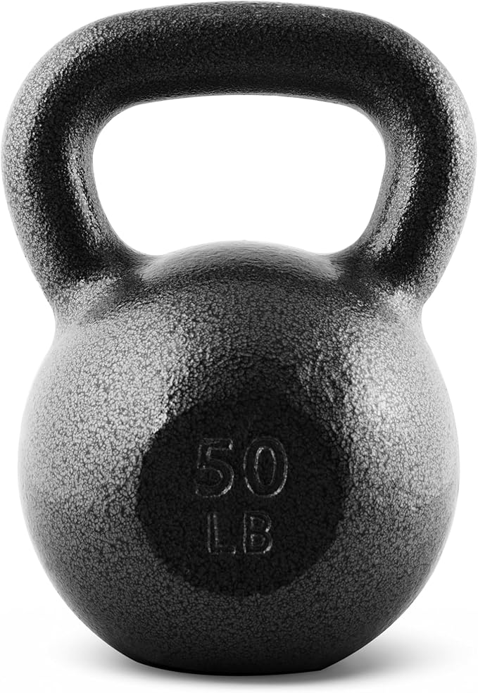 CAP Barbell Black Cast Iron Kettlebell Single or Set | 10-80 Lbs