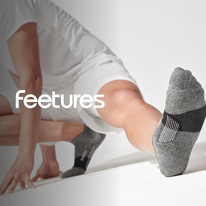 Feetures Elite Ultra Light Cushion Ankle Socks - Sport Sock with Targeted Compression