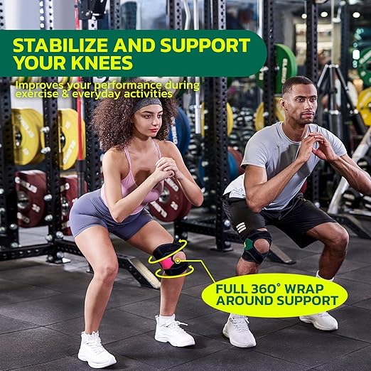 Knee Brace for Women Men Knee Pain Meniscus Tear Arthritis Patella Dislocation Best Osteoarthritis Adjustable Compression with Memory Stabilizers for ACL MCL Breathable for Injury Recovery 3XL