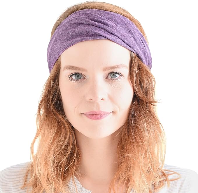 CHARM Organic Cotton Headband Pre-Tied Bandana - Mens Womens Hairband Chemo Head Bands