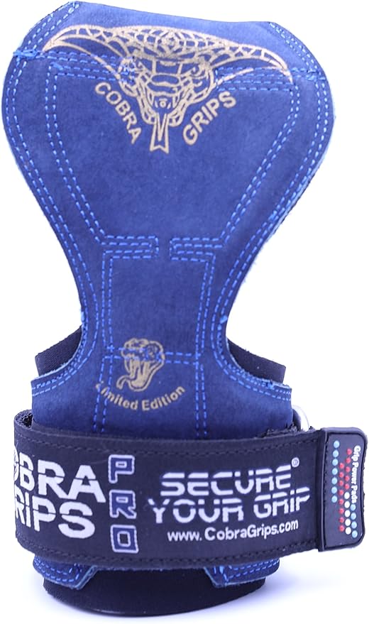Cobra Grips PRO Weight Lifting Gloves Heavy Duty Straps Alternative Power Lifting Hooks for Deadlifts Adjustable Neoprene Padded Wrist Support Bodybuilding