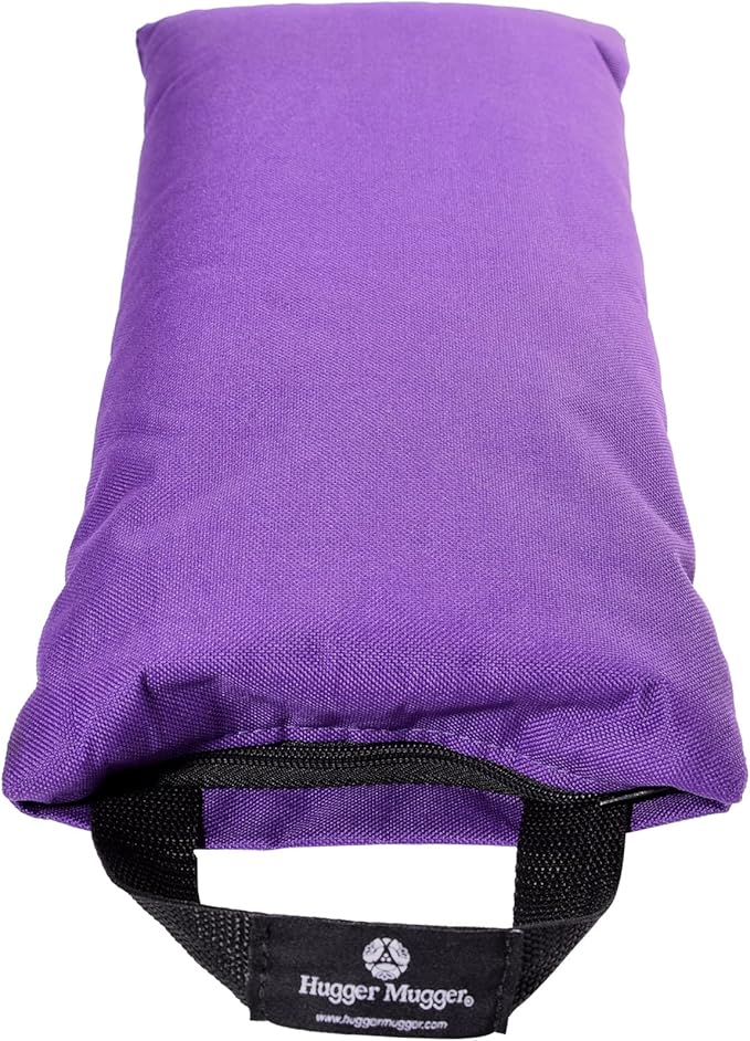 Hugger Mugger 10lb Yoga Sandbag - Adds Weight to Your Poses, Zipper Cover, Sturdy Handle, Silica Sand Filling, Durable Material