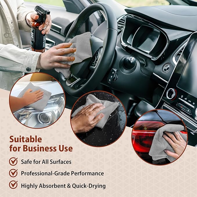 H4N Microfiber Cleaning Cloth Roll, 85 Pack Micro Fiber Cloth for Cleaning, Tear Away Towels, Ultra Absorbent, Non-Abrasive, Reusable and Washable Cleaning Supplies, 11.81" x 11.81", Gray