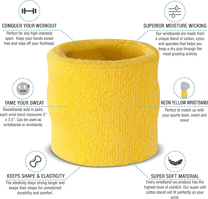 Suddora Sweatbands for Kids, Moisture Wicking 2 Wristbands and 1 Headband Set, Soft and Skin-Friendly Fabric, Moisture-Wicking Athletic Sweat Bands for Basketball, Baseball, Soccer