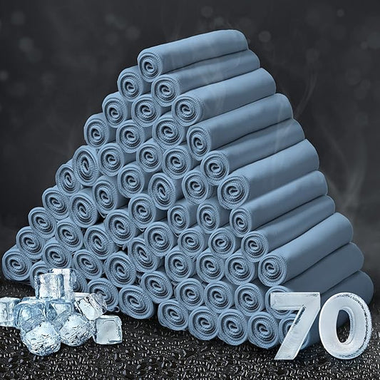 Honoson Cooling Towel Bulk - Neck & Face Cool Chilly Towels Microfiber Breathable Sport Sweat Rag for Gym, Yoga, Travel, Camping, Running, Outdoor