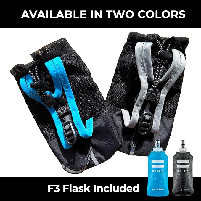 Soft Flask - Shrink As You Drink Soft Water Bottle for Hydration Pack - Folding Water Bottle Ideal for Running, Hiking, Cycling, Climbing & Rigorous Activity