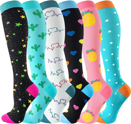 bropite Compression Socks for Women & Men Circulation-Support Knee High Socks 20-30 mmhg-Best for Running,Medical,Nurse,Travel