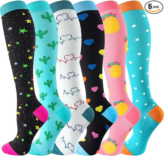 bropite Compression Socks for Women & Men Circulation-Support Knee High Socks 20-30 mmhg-Best for Running,Medical,Nurse,Travel