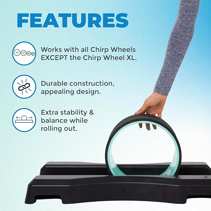 Chirp Wheel Base & Rack - Stable Support and Storage for Deep Tissue Massage Rollers, Reliable Design, Easy Storage, Compatible with All Variants (Chirp Wheels Not Included)