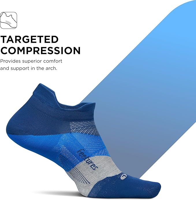 Feetures Elite Ultra Light Cushion Ankle Socks - Sport Sock with Targeted Compression