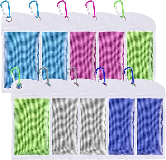 Cooling Towels for Neck and Face, Ice Towel for Hot Weather, Soft Breathable Cooling Neck Wraps, Cool Rags for Yoga, Golf, Sport, Gym, Workout, Camping, Fitness, Outdoor