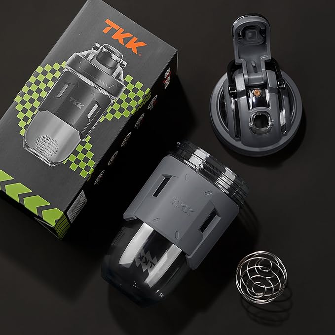 TKK Blender Shaker Bottle 24 Ounce With Blending Ball Plastic Protein Shaker Bottle for Pre & Post workout Protein Drink Shaker Cup USA Tritan BPA Free