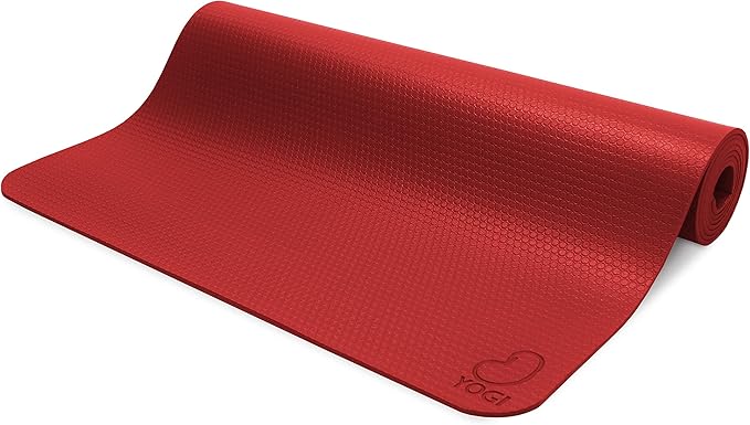 Bean Products Yogi Premium Yoga Mat | Closed Cell, Non-Skid, Slip Resistant, Double Sided | 4mm Thick (73” L x 24” W) Extra-Long | Non-toxic, SGS Certified | Earth-Friendly Exercise Gym Mat