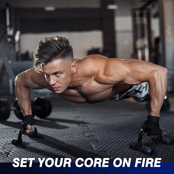 Push Up Bars, Calisthenics Equipment Push Up Handles for Floor, Perfect Push Up Bar, Pushup Bars with Non-slip Sturdy Structure Handle, Fitness Bars for Home & Workout