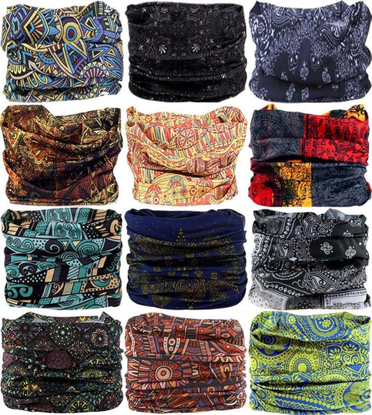 Headband Neck Gaiter Head Wrap Headwear Face Mask Magic Scarf Bandana for Men and Women