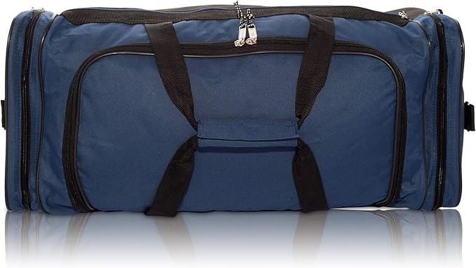 DALIX 25" Extra Large Vacation Travel Duffle Bag (Black, Grey, Navy Blue, Red, Camo)