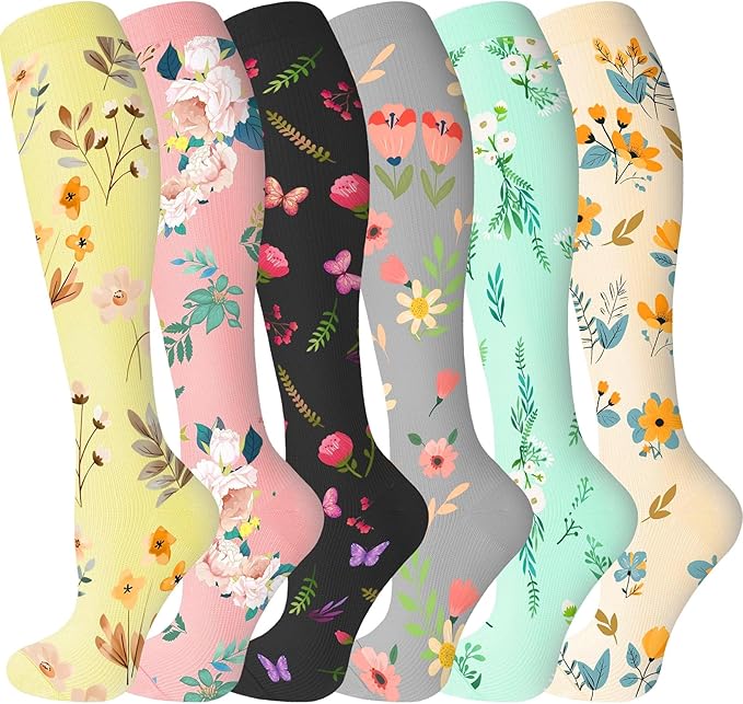 bropite Compression Socks for Women & Men Circulation-Support Knee High Socks 20-30 mmhg-Best for Running,Medical,Nurse,Travel