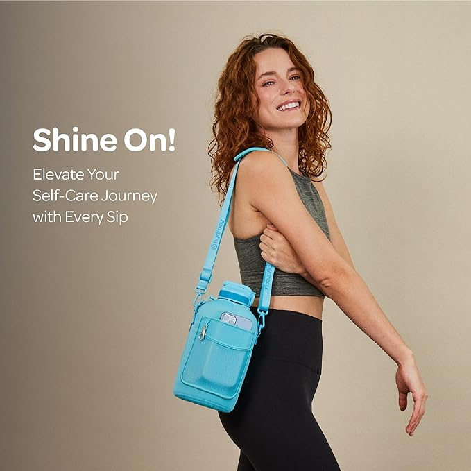 Hydracy Water Bottle with Time Marker -Large BPA Free Water Bottle & No Sweat Sleeve -Leak Proof Gym Bottle with Fruit Infuser Strainer & Times to Drink -Ideal for Fitness Sports & Outdoors