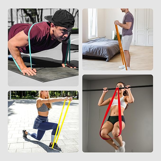 PROIRON Resistance Bands Pull Up Assistance Bands Comfortable Anti-Slip Exercise Bands for Pull up Dip Squat Gym Workout Physical Therapy Stretch Bands for Men & Women - Length 40inch (100cm)