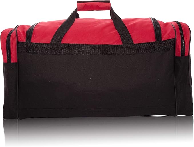 DALIX 25" Extra Large Vacation Travel Duffle Bag (Black, Grey, Navy Blue, Red, Camo)