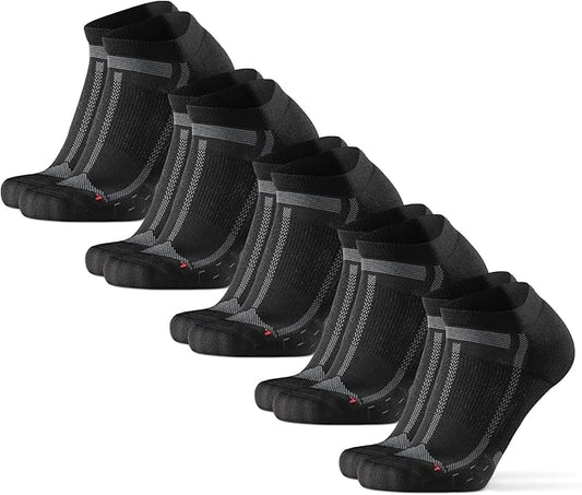 DANISH ENDURANCE Ultra-Comfort Ankle Running Socks - 3 or 5 Pack