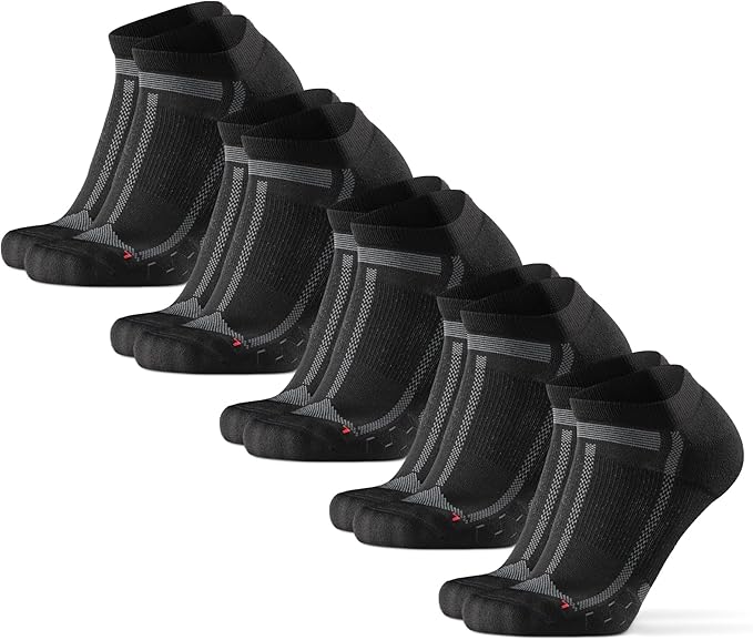 DANISH ENDURANCE Ultra-Comfort Ankle Running Socks - 3 or 5 Pack