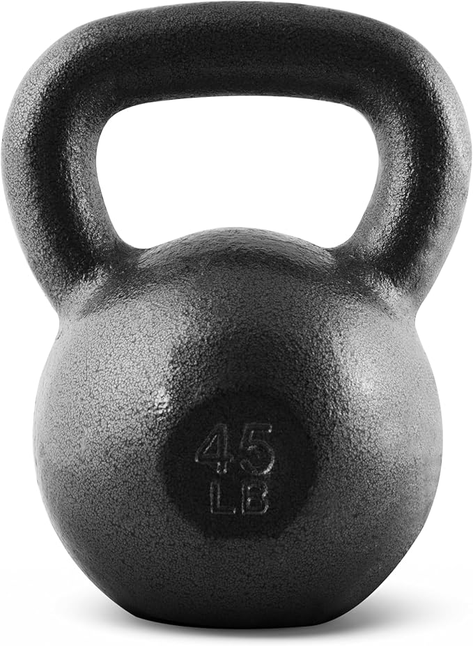 CAP Barbell Black Cast Iron Kettlebell Single or Set | 10-80 Lbs