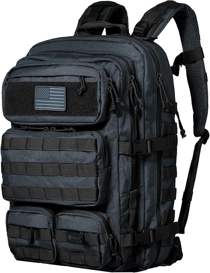 Falko Tactical Backpack 50L, 2.4x Stronger, Large Military Molle Rucksack, Heavy Duty, Work and Outdoors