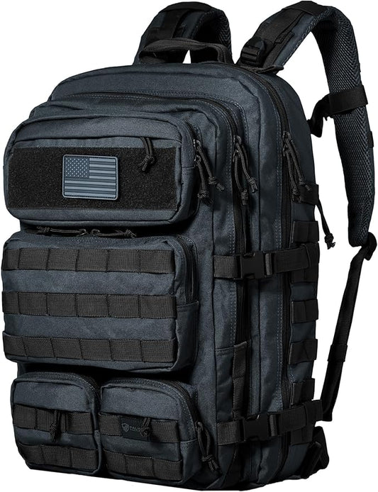 Falko Tactical Backpack 50L, 2.4x Stronger, Large Military Molle Rucksack, Heavy Duty, Work and Outdoors
