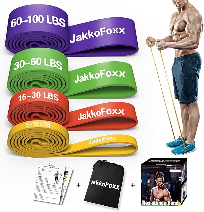 Resistance Bands,Pull Up Bands,Stretching Assist Bands Set for Men & WomenPortable Exercise, Muscle Training,Physical Therapy,Exercise Workout Bands for Working Out