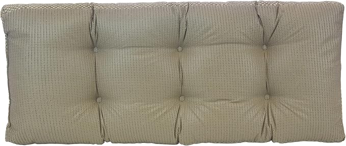 Klear Vu Corner Nook or Piano Seat Omega Non-Slip Tufted Bench Cushion for Indoor Furniture, Entryway Storage, Bay Window, 33 Inches, 19 Tan
