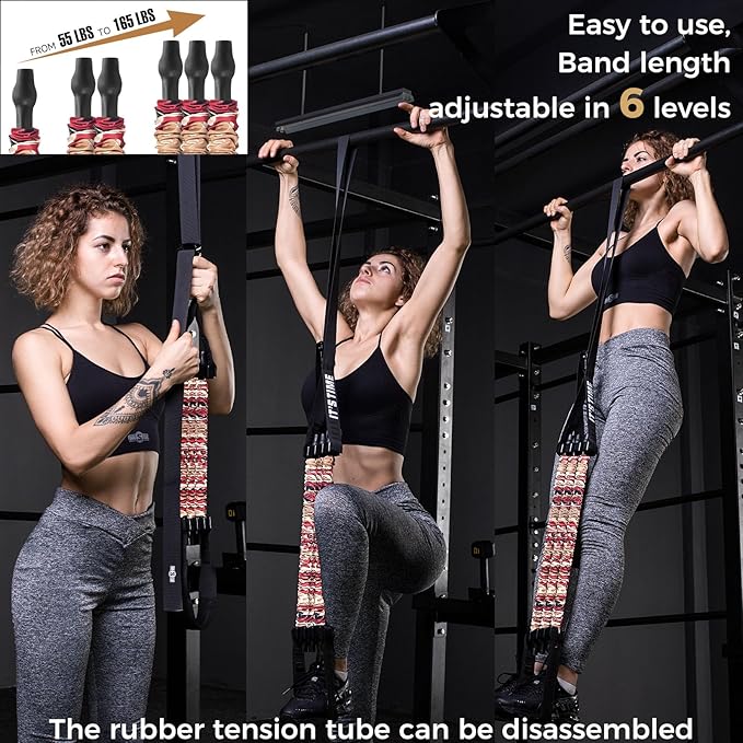 Innstar Pull Up Assistance Bands, 3 Heavy-Duty Adjustable Pull Up Bands Set, Pull Up Bands Assistance Bands for Enhanced Strength Training