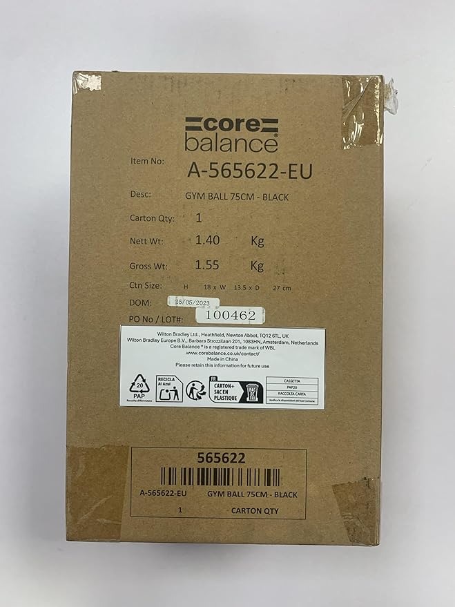 Exercise Ball for Workouts, Anti-Burst and Slip Resistant, Swiss Yoga Ball for Pregnancy, Stability, Fitness and Physical Therapy, 4 Sizes, with Pump