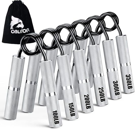 Grip Strength Trainer 6 Pack,100LB-350LB Hand Exerciser Gripper Forearm Finger Strengthener Non-Slip Suitable for Hand Rehabilitation Finger Strength Training, Muscle Building, Home Gym