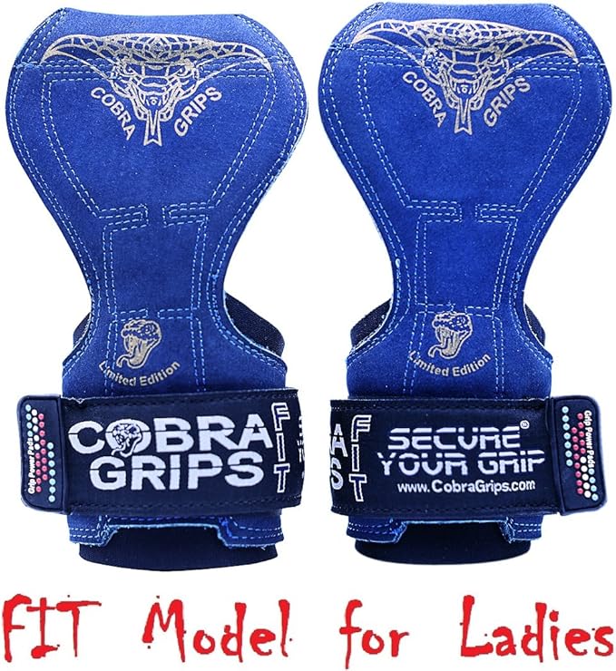 Cobra Grips PRO Weight Lifting Gloves Heavy Duty Straps Alternative Power Lifting Hooks for Deadlifts Adjustable Neoprene Padded Wrist Support Bodybuilding