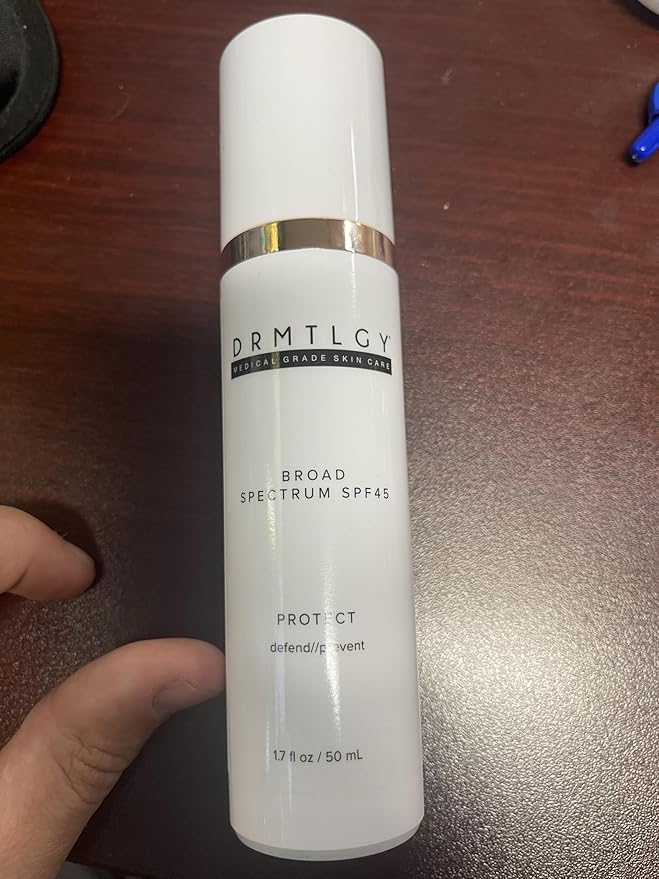 DRMTLGY Moisturizer with SPF 46 & Anti Aging Clear Universal Tinted SPF & Facial Sunscreen 2 Pack - Broad Spectrum Protection Against UVA and UVB Rays