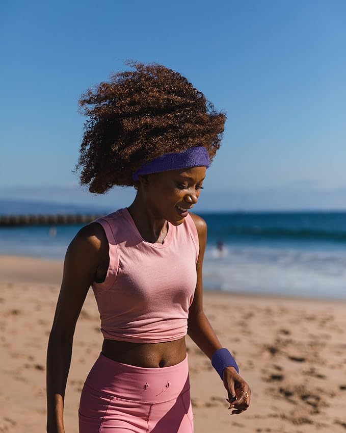 Suddora Sweatbands Set, Moisture Wicking 2 Wristbands and 1 Headband, Breathable Terry Cloth Athletic Bands for Basketball, Tennis, Yoga, Gym, Sweat Bands for Costumes and Cosplay