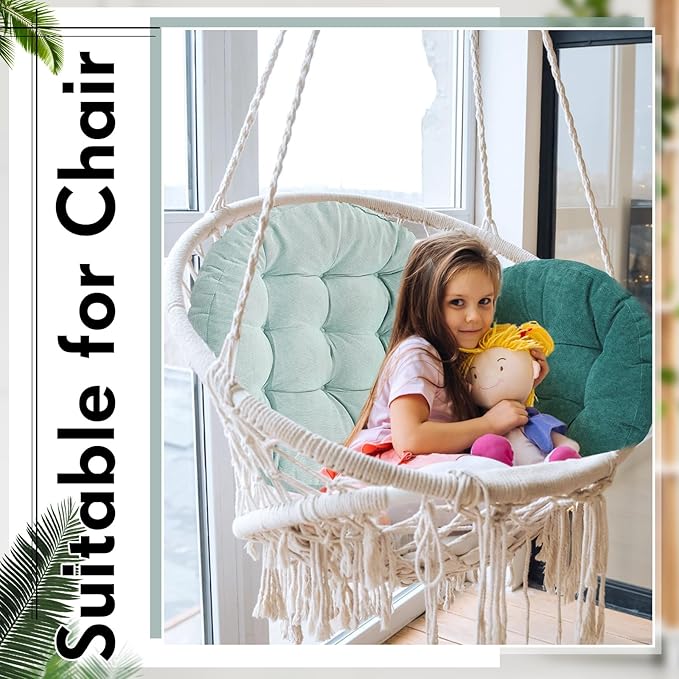 Jerify Floor Pillow Cushions 22 x 22 Inch Round Square Large Meditation Floor Pillow for Classroom Adult Meditation Picnic Party Cushion for Seating Gift Christmas(Round,Gradual Green,4 Pcs)