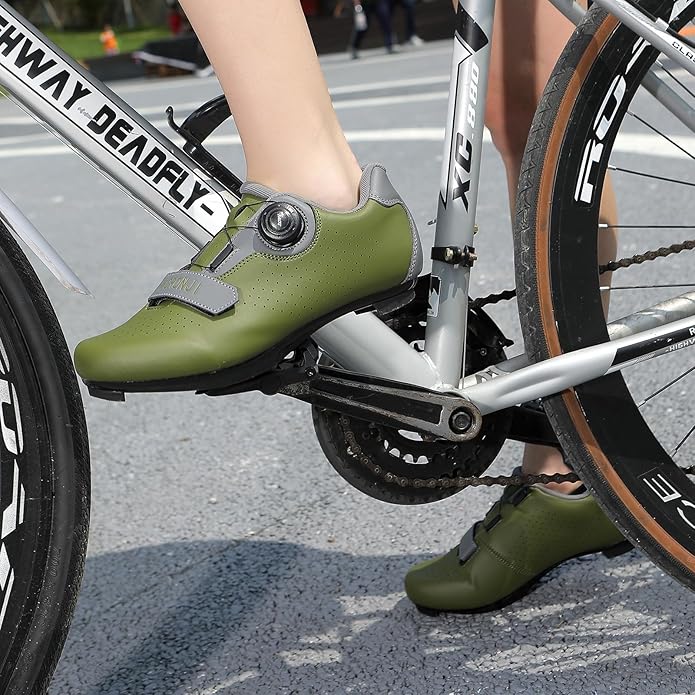 Cycling Shoes, Unisex Delta Cleats Compatible, Indoor Peloton and Outdoor Road Bike Shoes for Men and Women