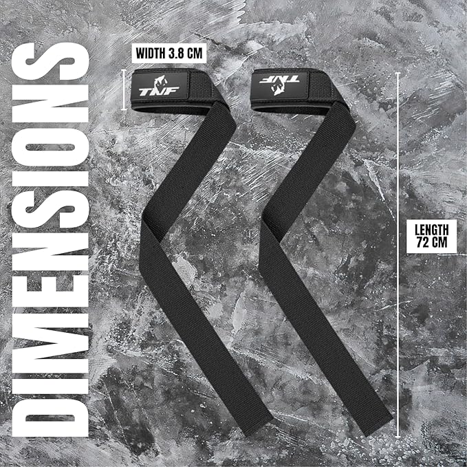 Ekkovision Weight Lifting Straps With Cuffed D Ring, Wrist Support for Men, Heavy Duty Thick Comfortable Lifting Straps, Secure Fit, Enhanced Grip, Straps for Weightlifting & Gym Training, Black