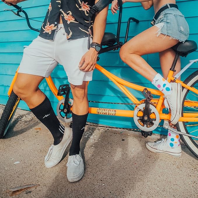 NEWZILL Medical Compression Socks for Women & Men Circulation 20-30 mmHg, Best Support for Running Athletic Cycling Nursing Travel Work and Fitness